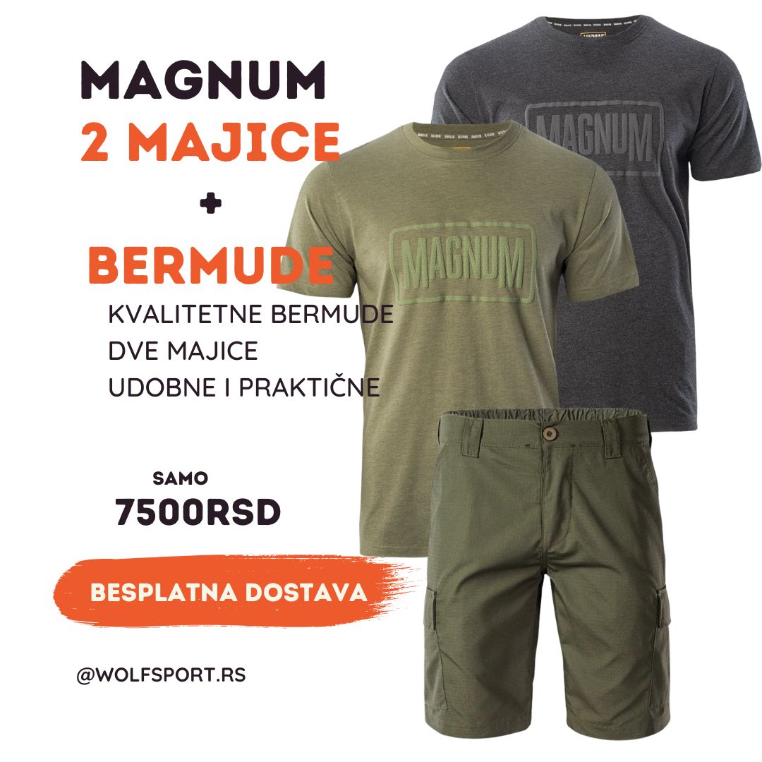 Magnum Bermude Atero 3.0 olive+2 majice